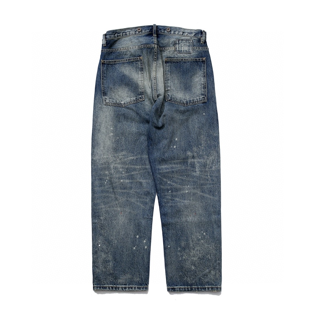 840#MADNESS 宽松牛仔裤 长裤 裤子 蓝色