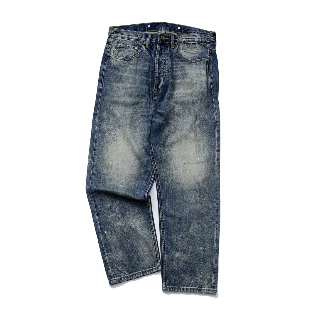 840#MADNESS 宽松牛仔裤 长裤 裤子 蓝色