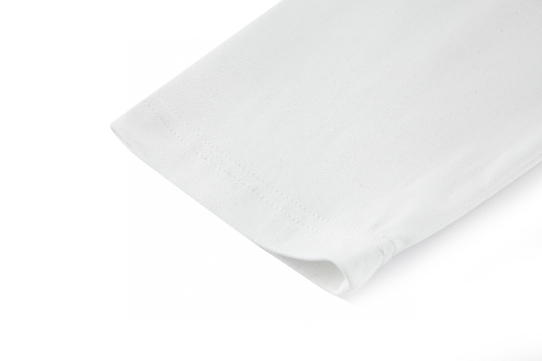 PRADA 普拉达 纯色尼龙口袋logo徽标 T恤 长袖 白色