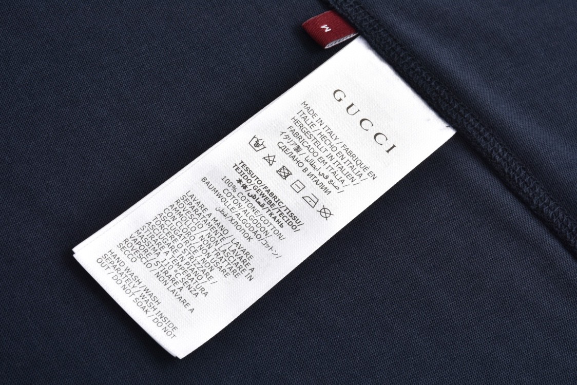 GUCCI 古驰 双G字母logo印花 短袖 T恤 圆领 套头 夏季 黑色 784361-XJGKA-4735