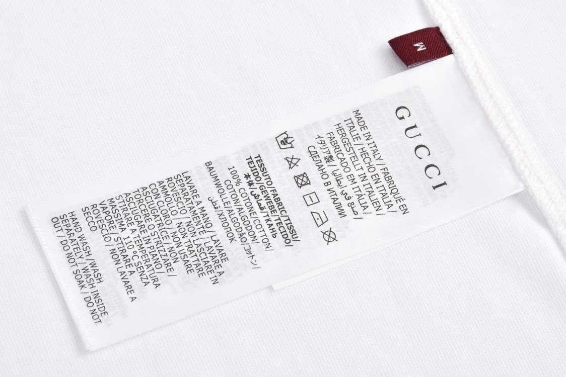 GUCCI 古驰 双G字母logo印花 短袖 T恤 圆领 套头 夏季 白色 784361-XJGKA-9074