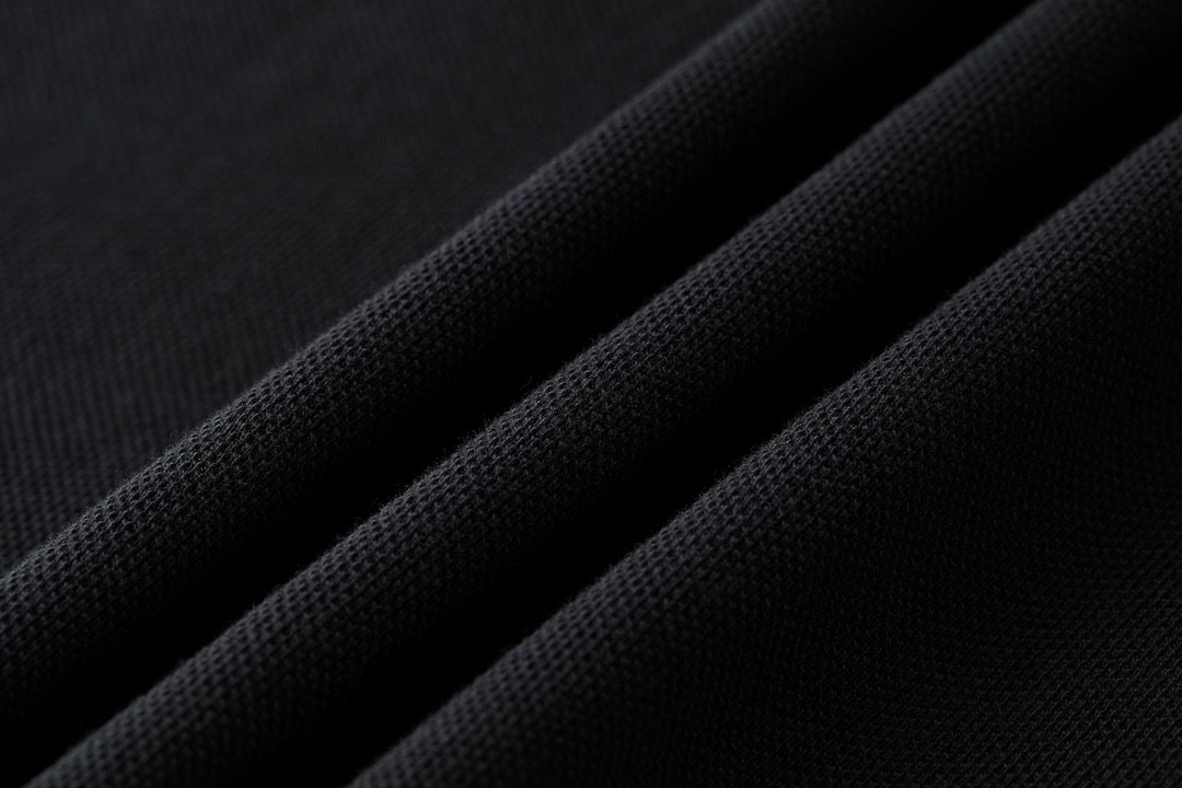 Moncler 蒙口 胸标纽扣Polo衫 短袖 T恤 圆领 短款 夏季 黑色 J10918A7030084556999