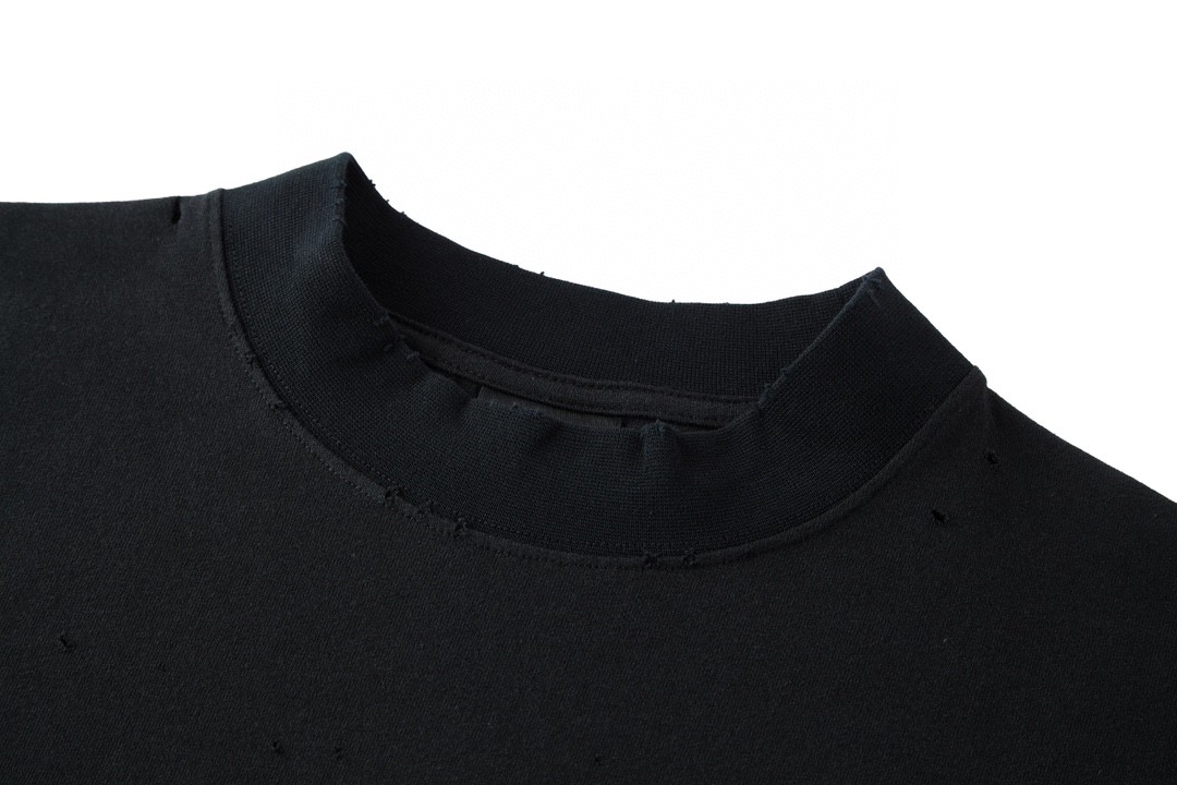 Balenciaga 巴黎世家 皇冠字母logo贴钻短袖 T恤 圆领 短款 夏季 黑色 764235TQVK91083