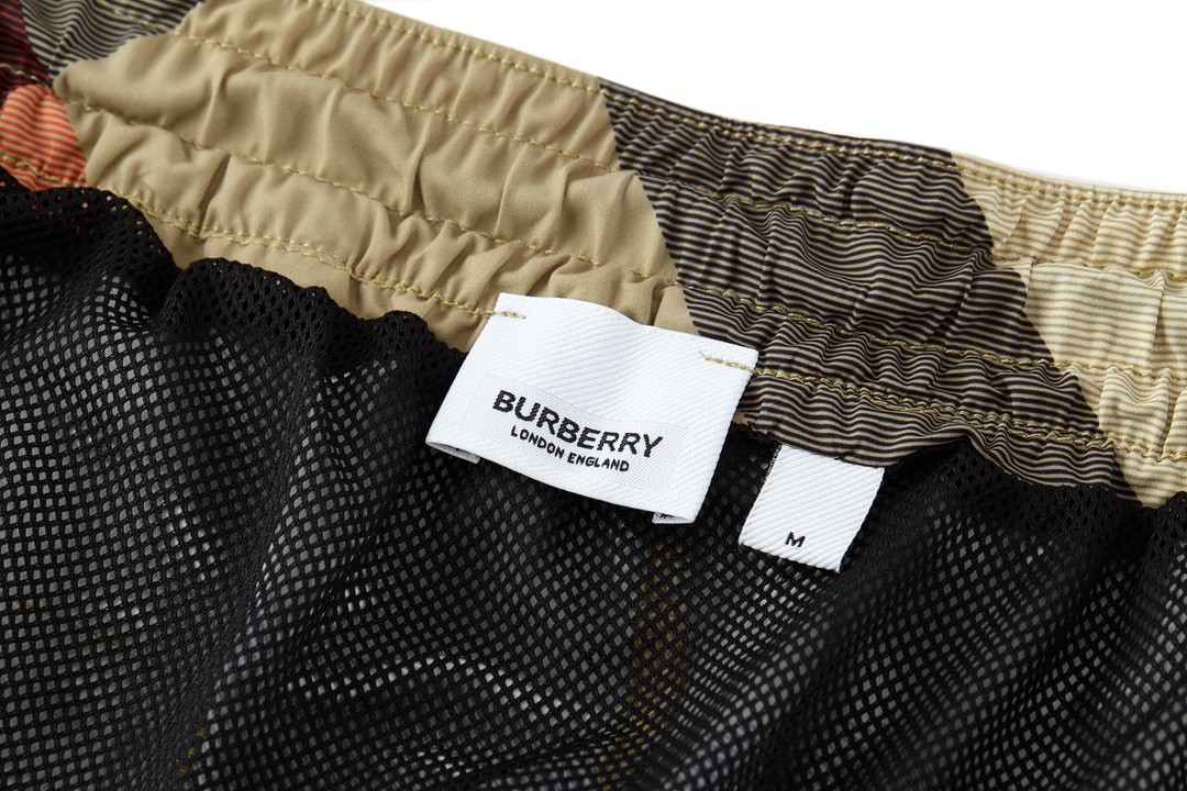 Burberry 巴宝莉 经典大格纹短裤 裤子 休闲裤 卡其色 