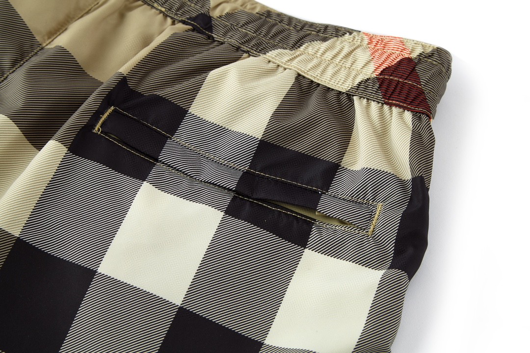 Burberry 巴宝莉 经典大格纹短裤 裤子 休闲裤 卡其色 