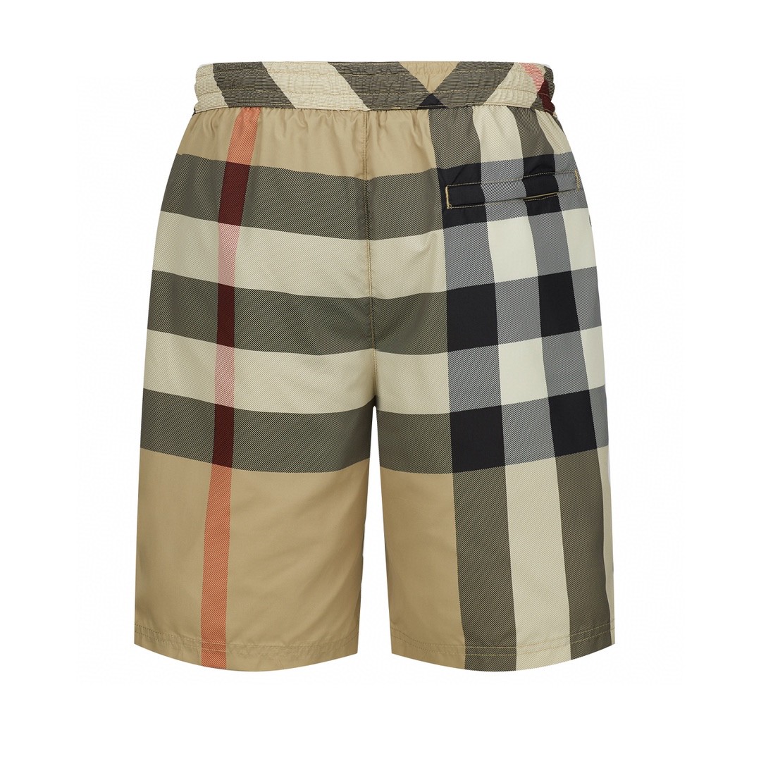 Burberry 巴宝莉 经典大格纹短裤 裤子 休闲裤 卡其色 