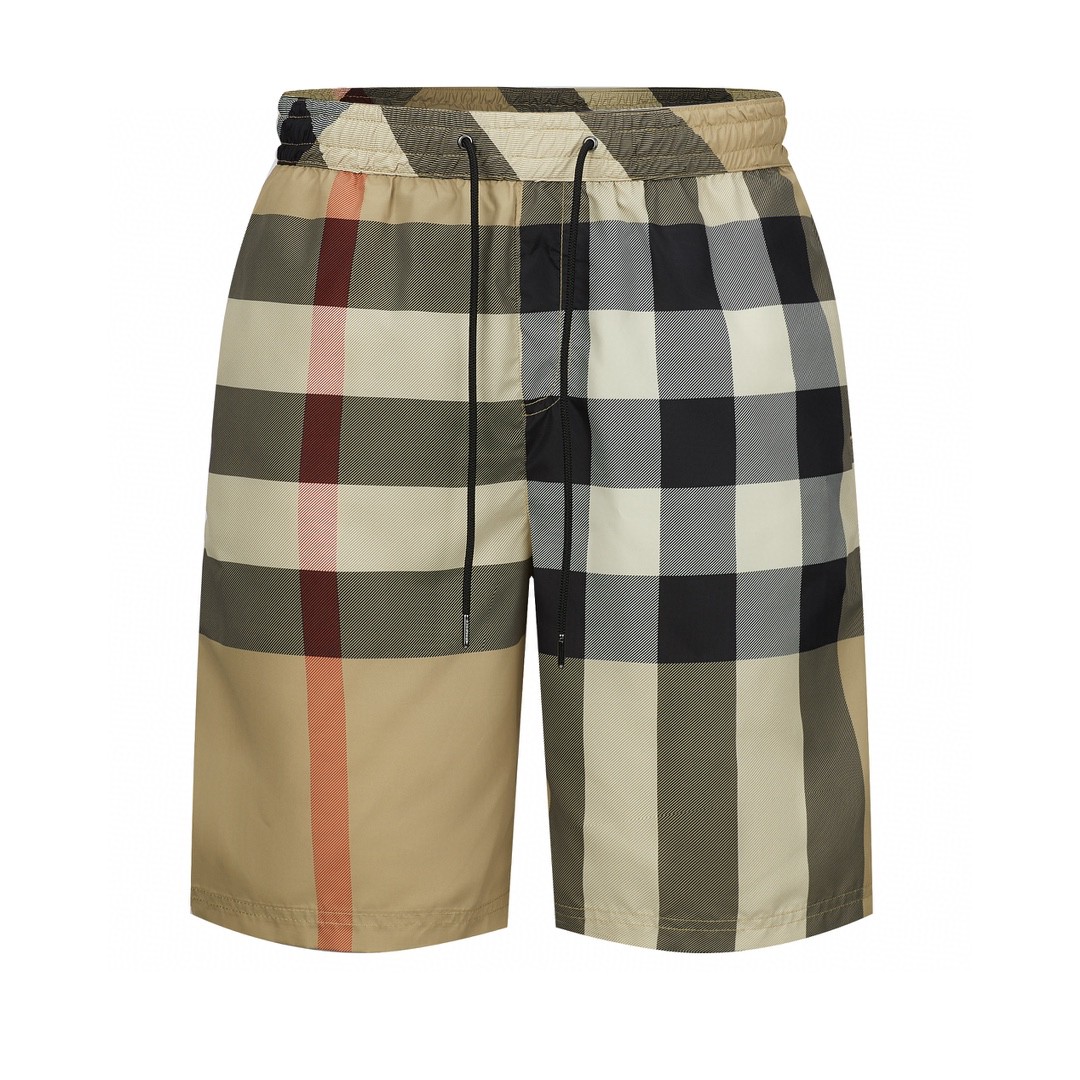 Burberry 巴宝莉 经典大格纹短裤 裤子 休闲裤 卡其色 