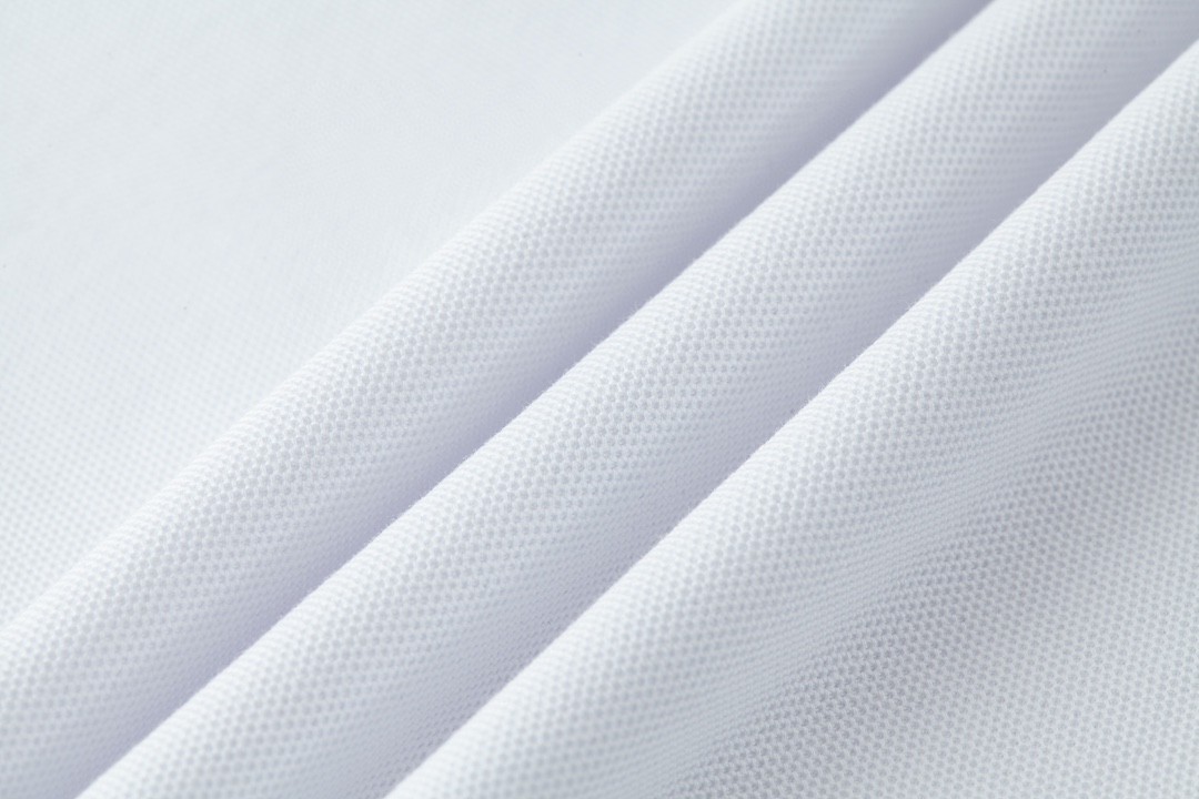 PRADA 普拉达 条纹拼接V领Polo衫 短袖 T恤 白色