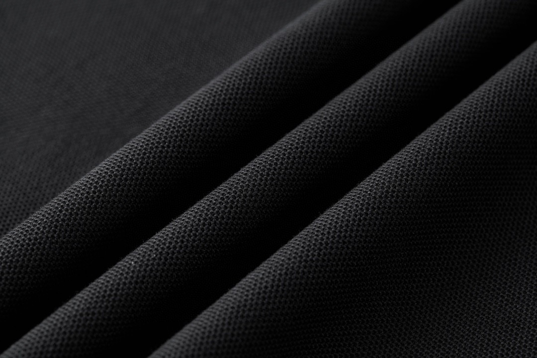 PRADA 普拉达 条纹拼接V领Polo衫 短袖 T恤 黑色 UJN895-1YR5-F0806-S-OOO