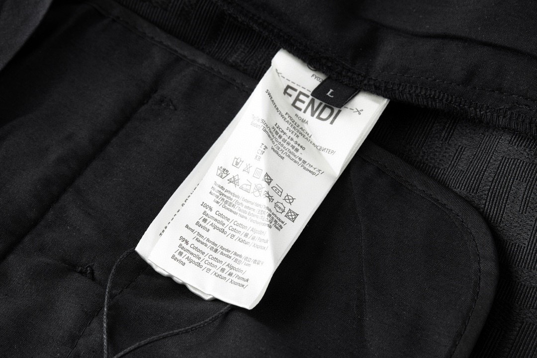 Fendi 芬迪 老花满印短裤 休闲裤 五分裤 黑色