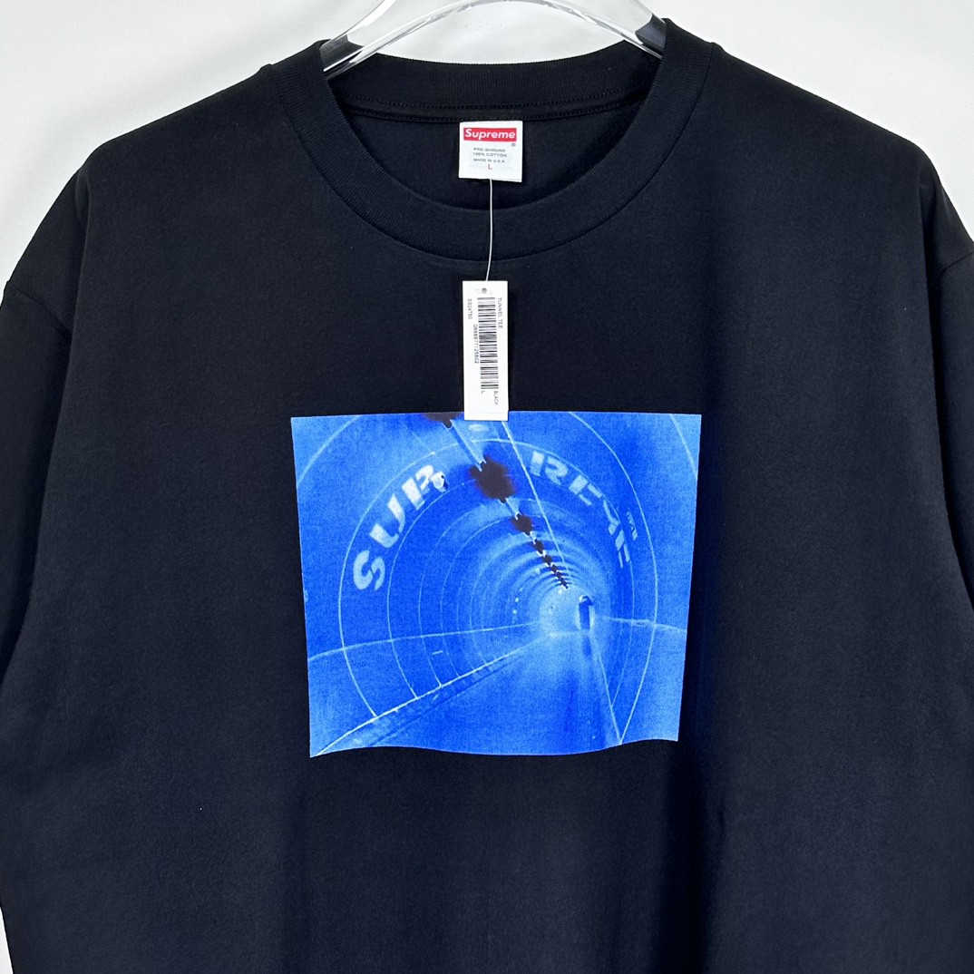 Supreme 隧道印花短袖 T恤 黑色 白色 男女同款 SUP-SS24-154