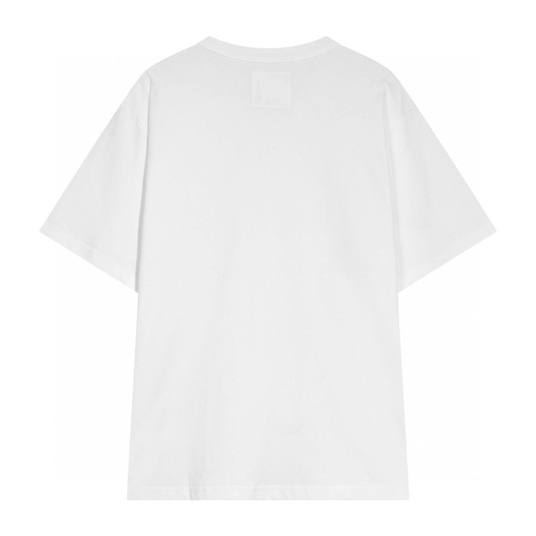 Sacai Carhartt WIP FW23 联名系列 Logo标志侧面开叉暗扣 短袖 T恤 圆领 短款 夏季 白色 23-0557S-101