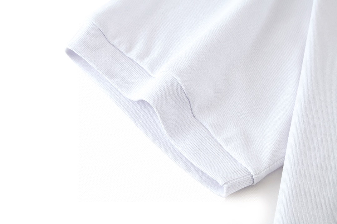 PRADA 普拉达 字母刺绣logo Polo衫 短袖 T恤 白色