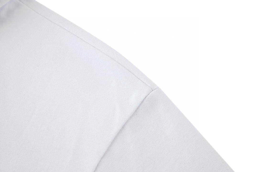 PRADA 普拉达 字母刺绣logo Polo衫 短袖 T恤 白色