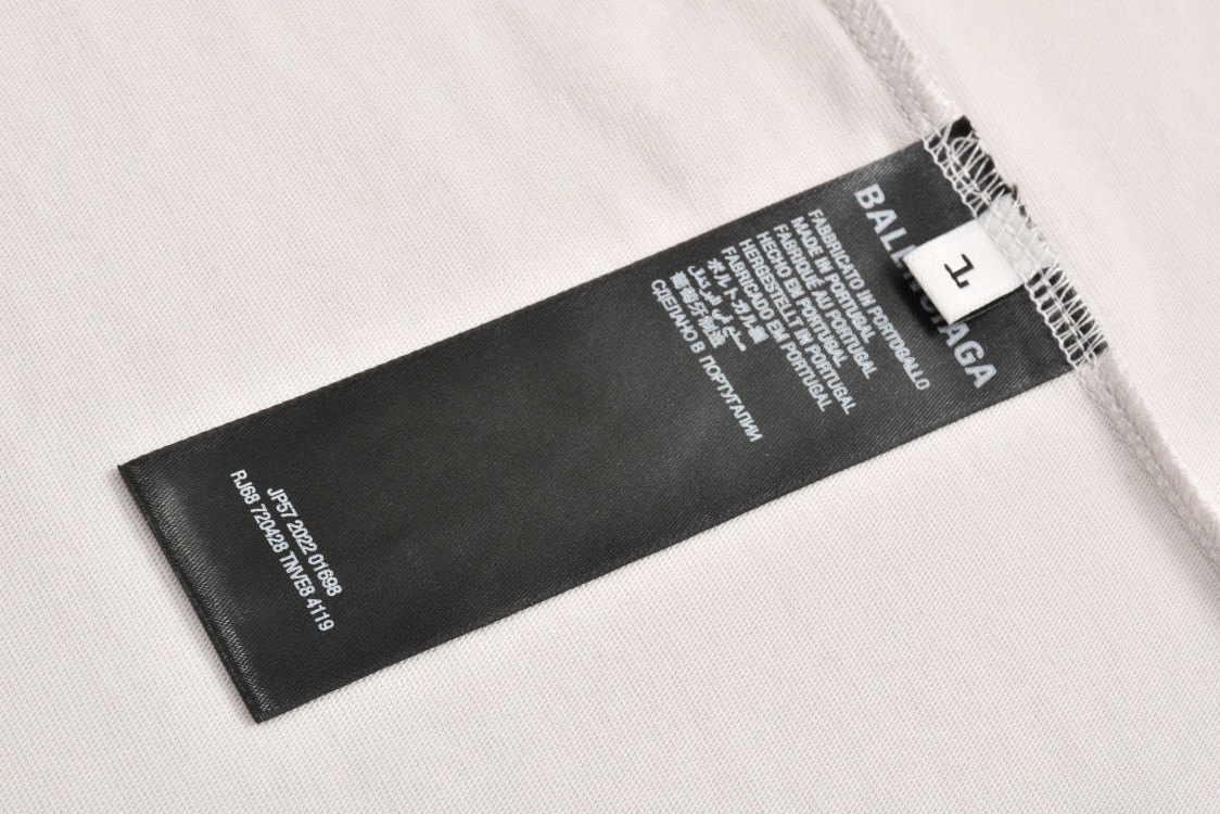 Balenciaga 巴黎世家 东京铁塔字母logo短袖 T恤 圆领 短款 夏季 