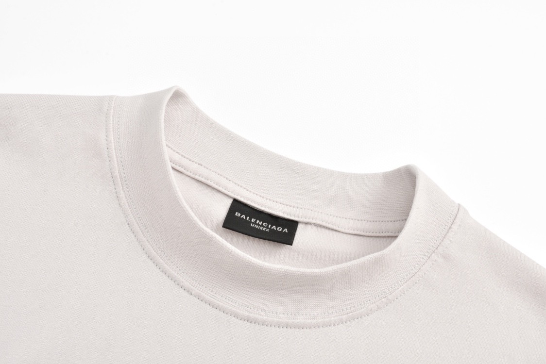 Balenciaga 巴黎世家 东京铁塔字母logo短袖 T恤 圆领 短款 夏季 