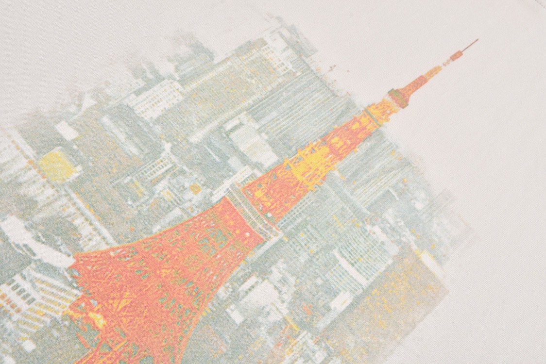 Balenciaga 巴黎世家 东京铁塔字母logo短袖 T恤 圆领 短款 夏季 