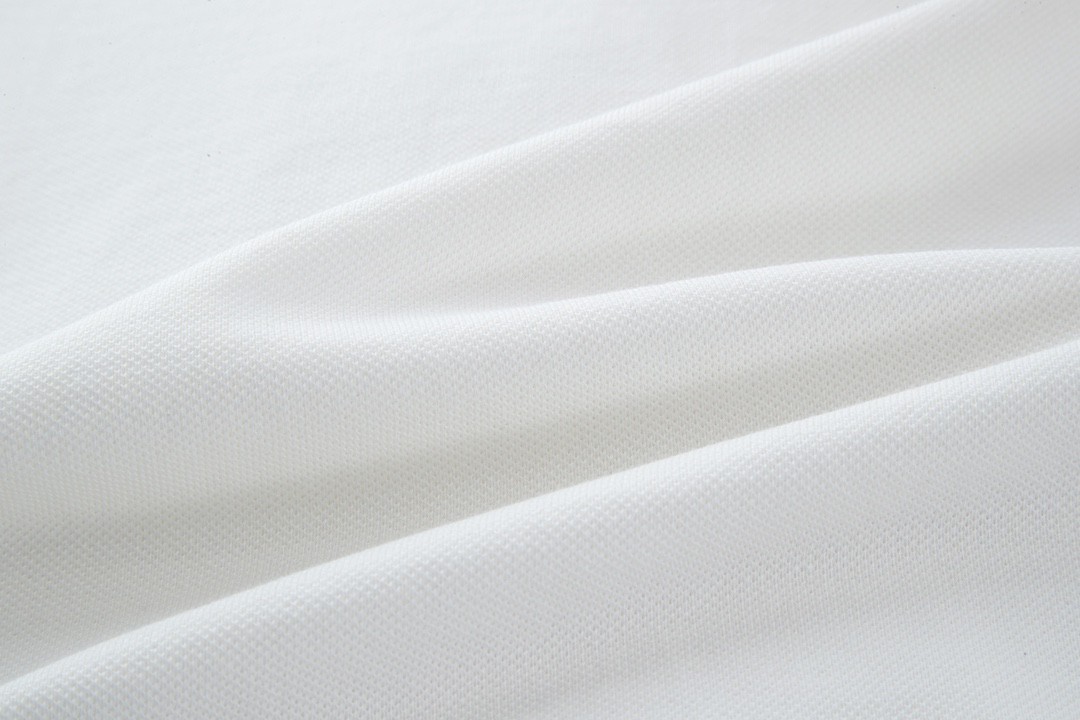 GUCCI 古驰 胸口刺绣logo条纹边饰Polo衫 短袖 T恤 夏季 白色