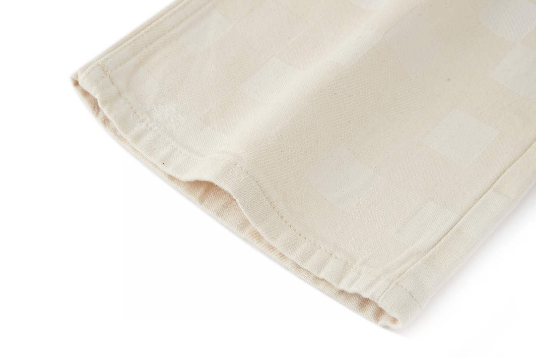 LOUIS VUITTON 路易威登 棋盘格印花图案牛仔裤 休闲裤 长裤 米色1AFQGH