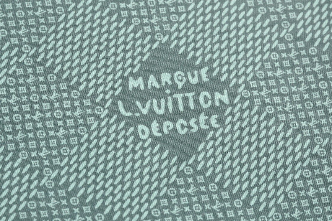 LOUIS VUITTON 路易威登 棋盘格Logo印花翻领单排扣衬衫 短袖 夏款 绿色 1AFQXX