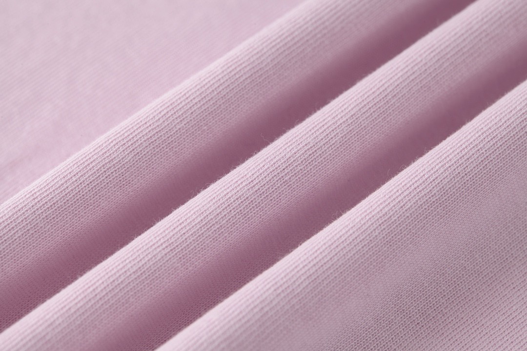 Balenciaga 巴黎世家 下摆流苏字母刺绣Logo 短袖 T恤 圆领 短款 夏季 粉色 