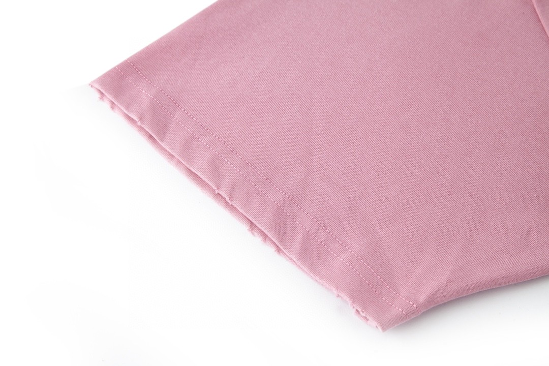 Balenciaga 巴黎世家 字母Logo印花 短袖 T恤 圆领 短款 夏季 粉色 787349TQVP45708