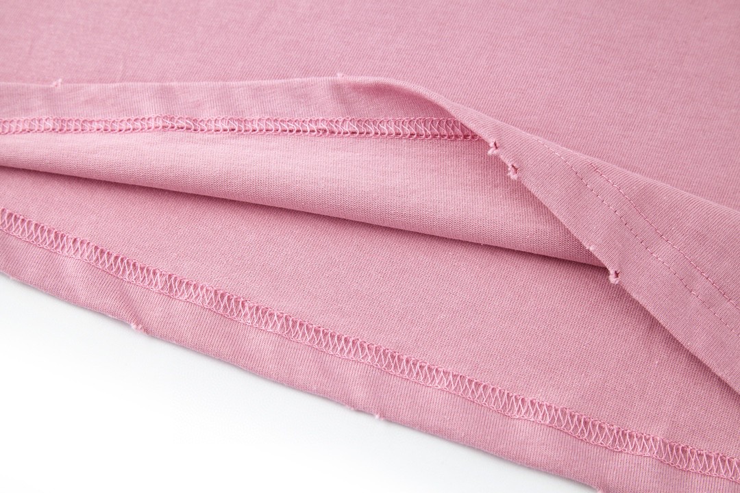 Balenciaga 巴黎世家 字母Logo印花 短袖 T恤 圆领 短款 夏季 粉色 787349TQVP45708