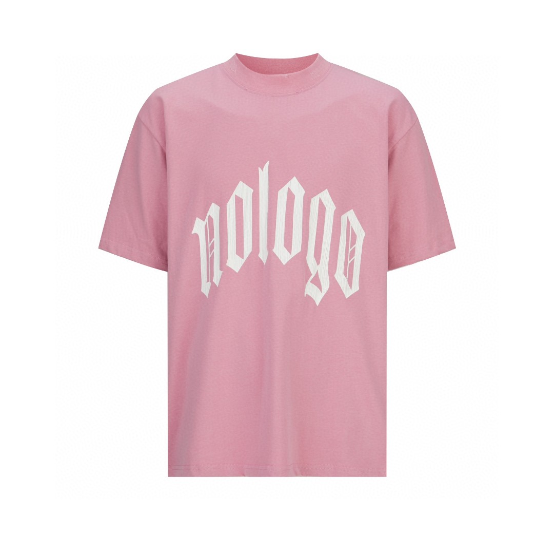 Balenciaga 巴黎世家 字母Logo印花 短袖 T恤 圆领 短款 夏季 粉色 787349TQVP45708