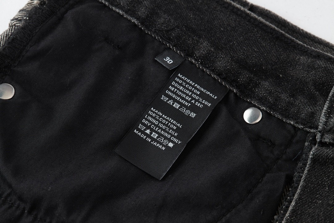 CELINE 赛琳 水洗破洞牛仔裤 长裤 裤子 黑色 2N850247Y-06CK