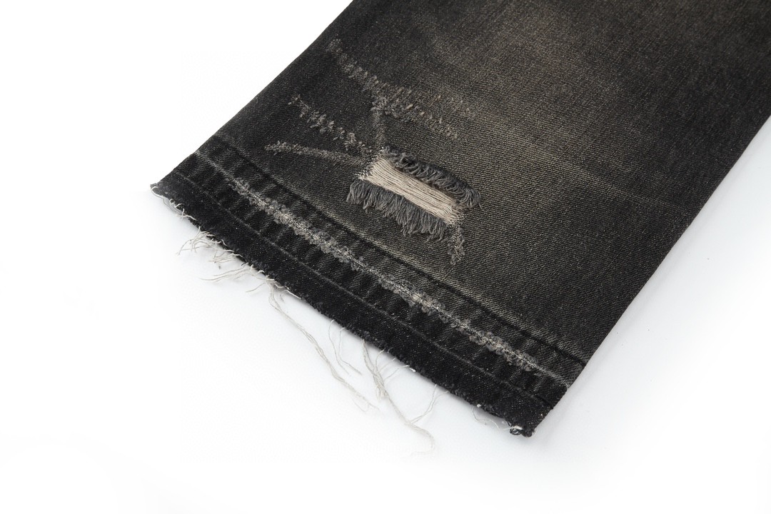 CELINE 赛琳 水洗破洞牛仔裤 长裤 裤子 黑色 2N850247Y-06CK