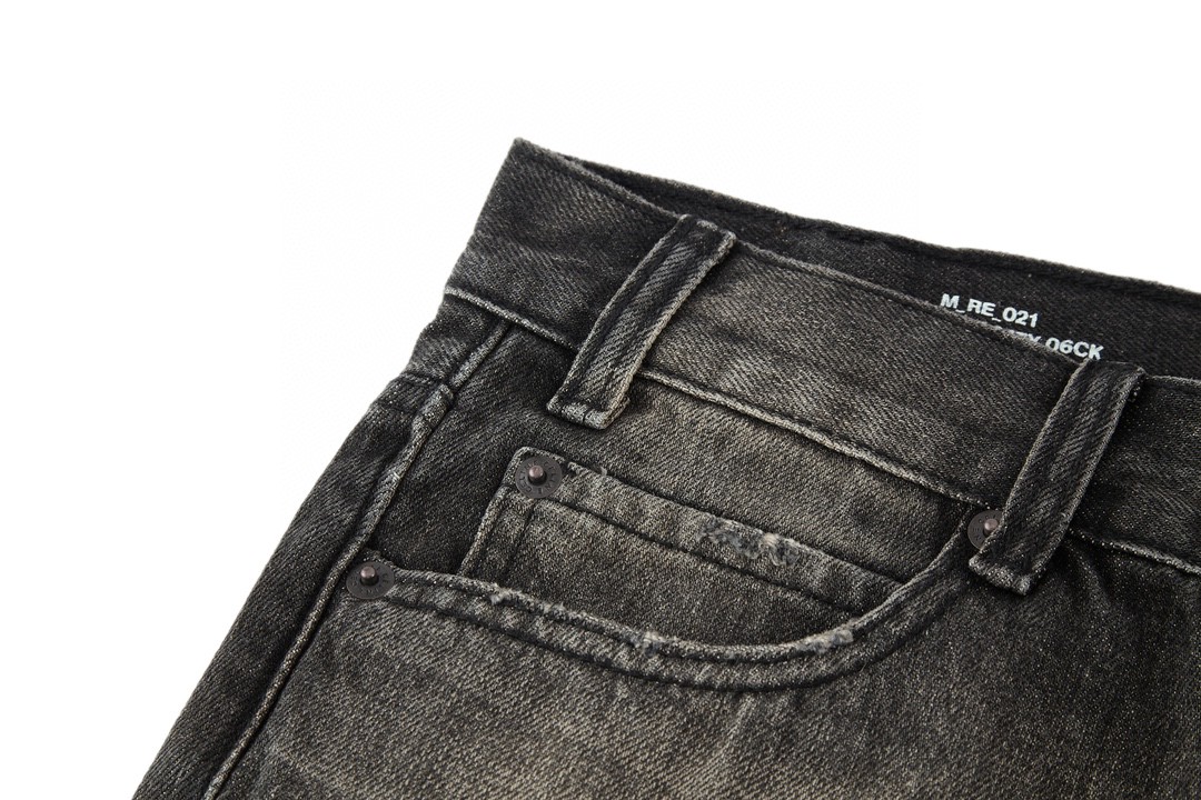 CELINE 赛琳 水洗破洞牛仔裤 长裤 裤子 黑色 2N850247Y-06CK