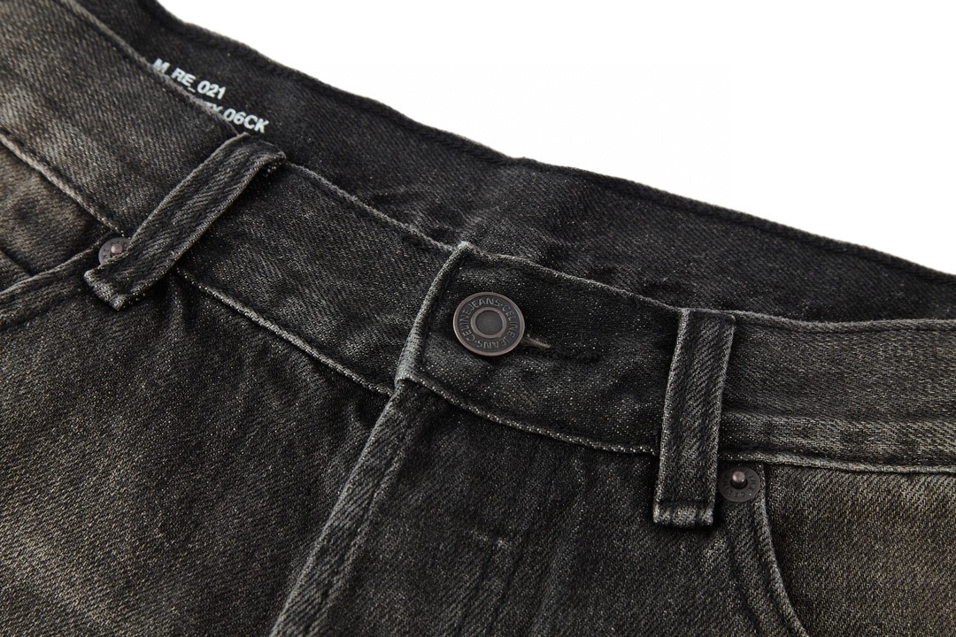 CELINE 赛琳 水洗破洞牛仔裤 长裤 裤子 黑色 2N850247Y-06CK