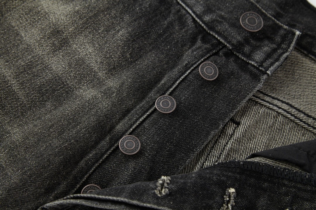 CELINE 赛琳 水洗破洞牛仔裤 长裤 裤子 黑色 2N850247Y-06CK