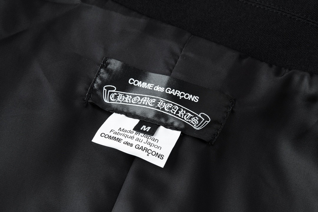 Chrome Hearts 克罗心 CDG 联名西装外套 长袖 黑色