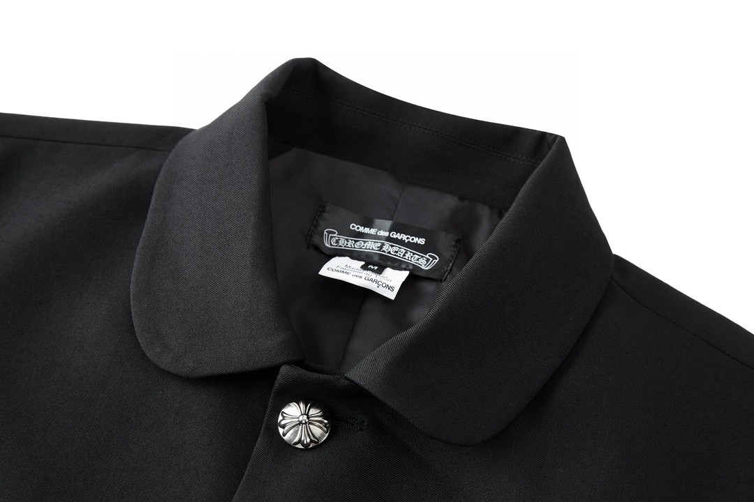Chrome Hearts 克罗心 CDG 联名西装外套 长袖 黑色
