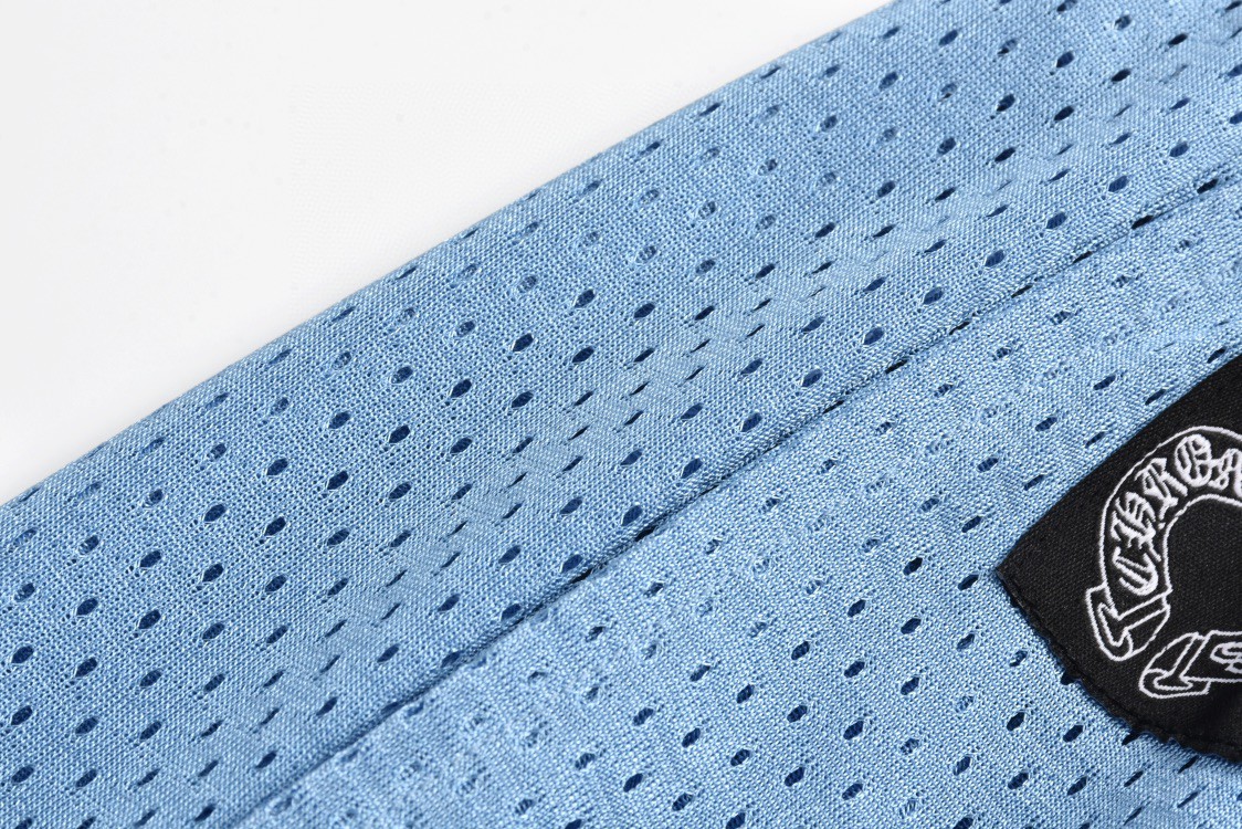 Chrome Hearts 克罗心 冰球服系列网眼短裤 五分裤 休闲裤 蓝色 CH-20232831