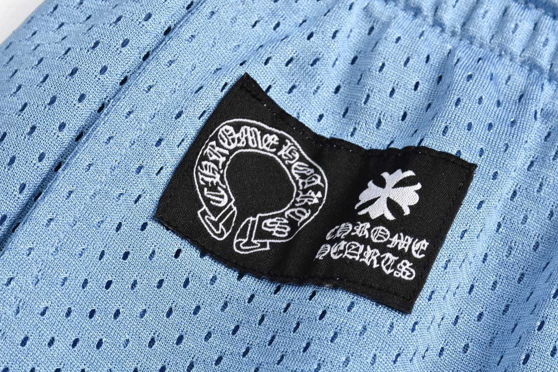 Chrome Hearts 克罗心 冰球服系列网眼短裤 五分裤 休闲裤 蓝色 CH-20232831