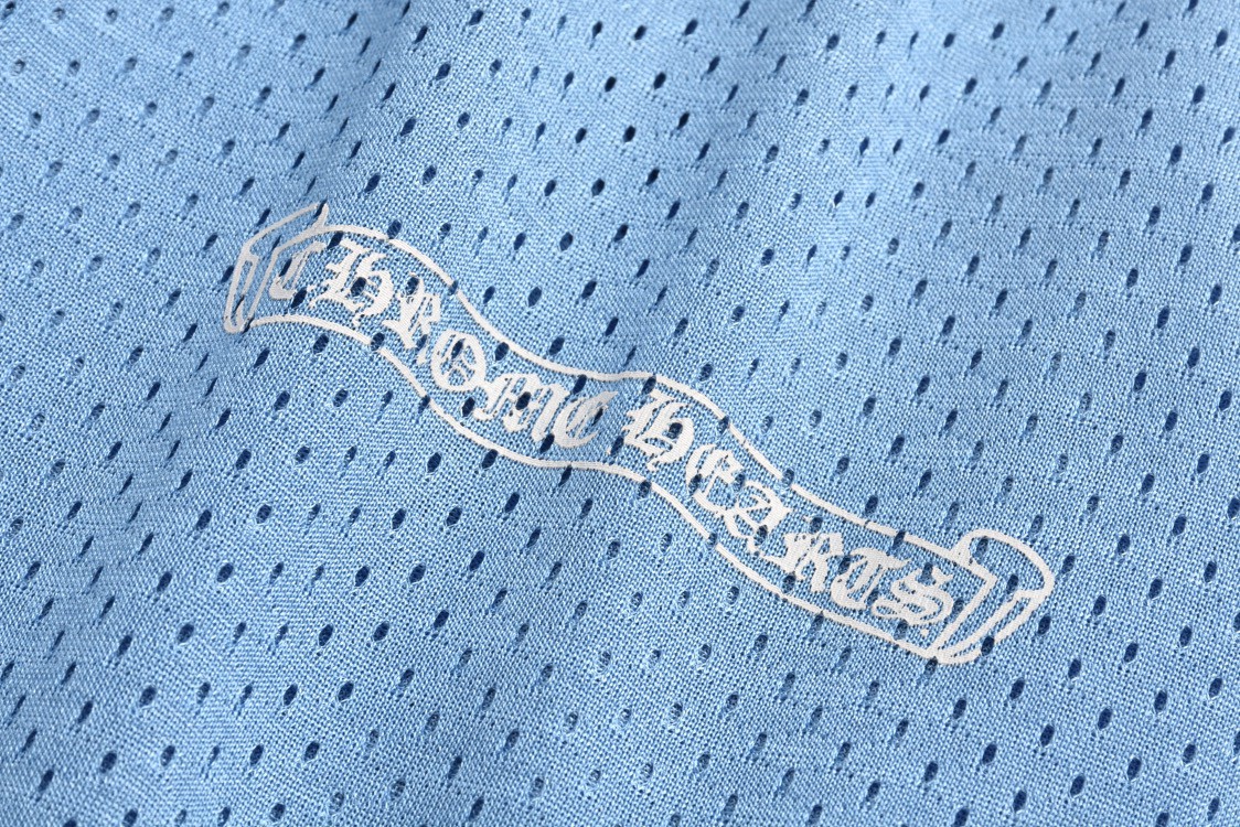 Chrome Hearts 克罗心 冰球服系列网眼短裤 五分裤 休闲裤 蓝色 CH-20232831