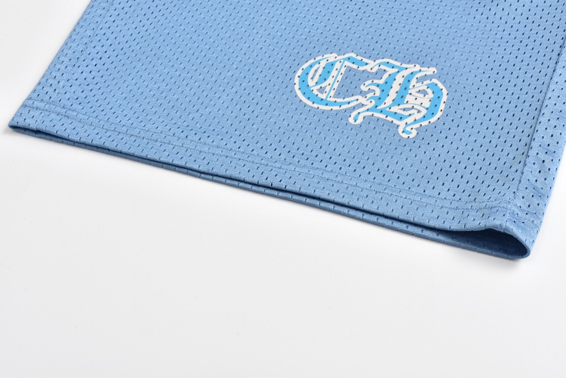 Chrome Hearts 克罗心 冰球服系列网眼短裤 五分裤 休闲裤 蓝色 CH-20232831