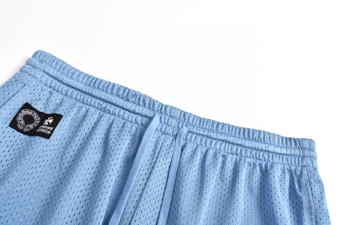 Chrome Hearts 克罗心 冰球服系列网眼短裤 五分裤 休闲裤 蓝色 CH-20232831