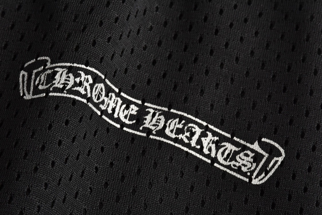Chrome Hearts 克罗心 冰球服系列网眼短裤 五分裤 休闲裤 黑色 034-033353