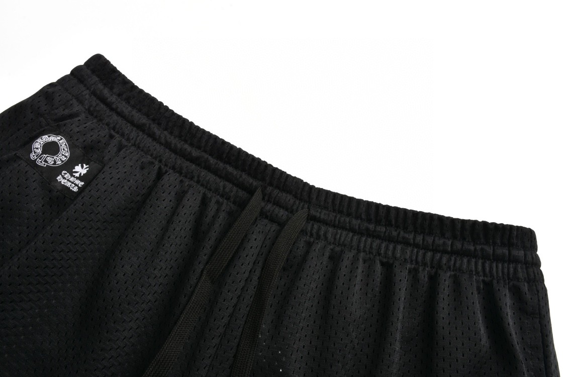 Chrome Hearts 克罗心 冰球服系列网眼短裤 五分裤 休闲裤 黑色 034-033353