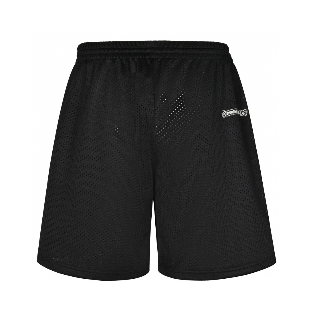 Chrome Hearts 克罗心 冰球服系列网眼短裤 五分裤 休闲裤 黑色 034-033353