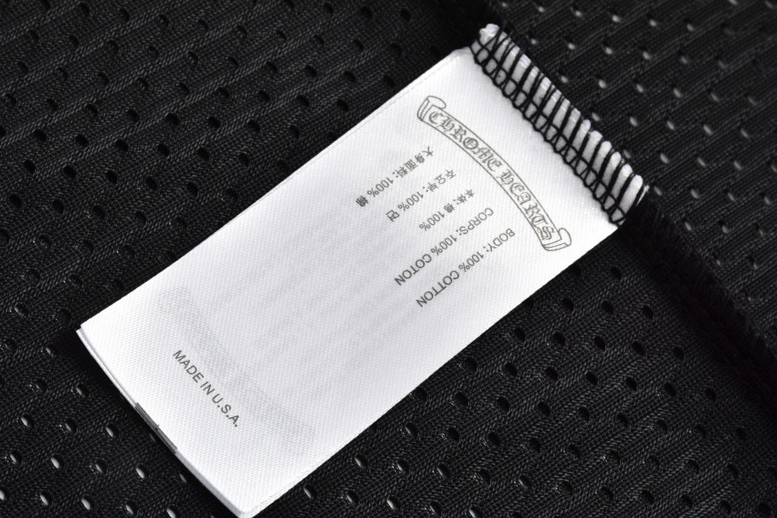Chrome Hearts 克罗心 冰球服系列网眼短袖 T恤 黑色 CH-20231186