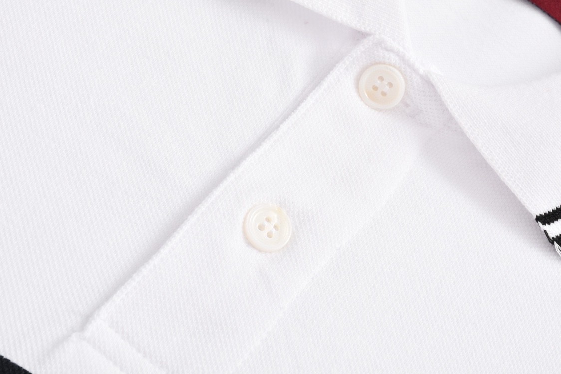 GUCCI 古驰 字母logo条纹Polo衫 短袖 T恤 夏季 白色 788016-XJGJX-9081