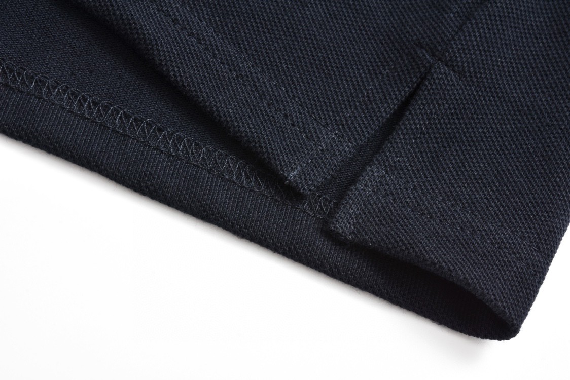 GUCCI 古驰 字母刺绣条纹边饰Polo衫 短袖 T恤 夏季 海军蓝 788024-XJGJY-4215