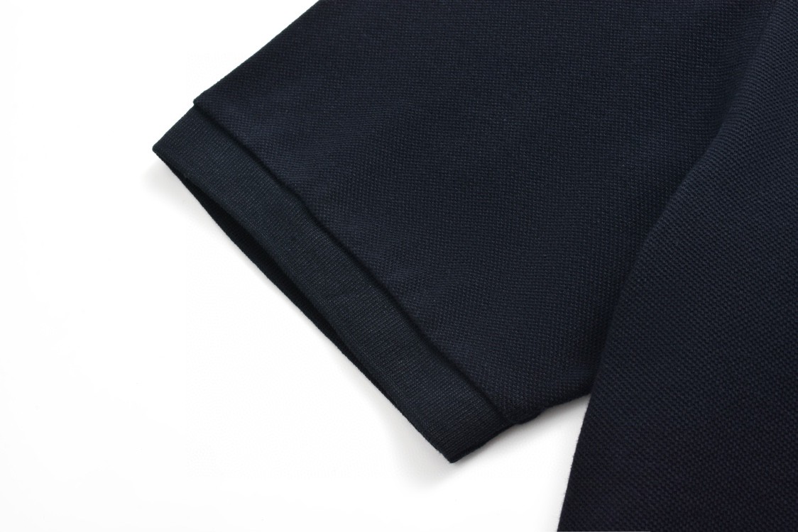 GUCCI 古驰 字母刺绣条纹边饰Polo衫 短袖 T恤 夏季 海军蓝 788024-XJGJY-4215