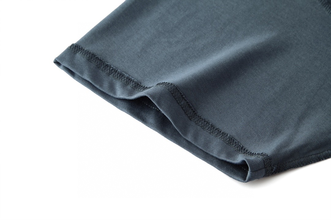 Balenciaga 巴黎世家 彩虹彩旗印花短袖 T恤 圆领 短款 夏季 蓝灰色