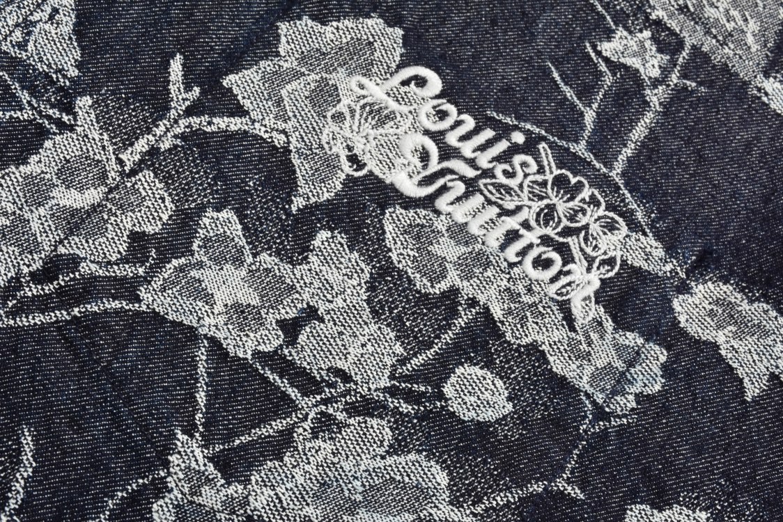 LOUIS VUITTON 路易威登 植物满印牛仔衬衫 外套 短袖 