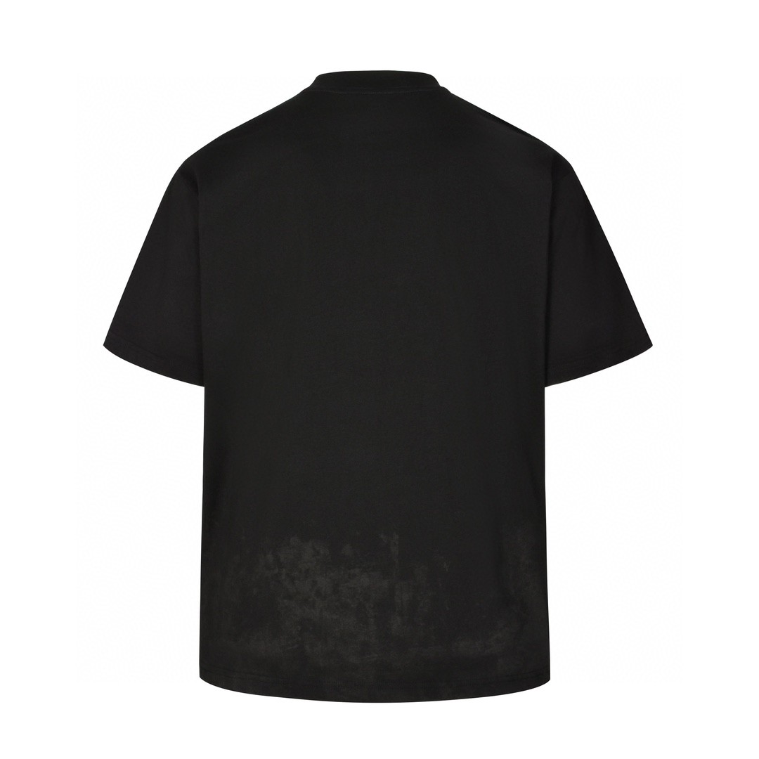 Balenciaga 巴黎世家 异性BB图案印花 圆领 短袖 T恤 夏季 黑色 616036-XJEJC-9095